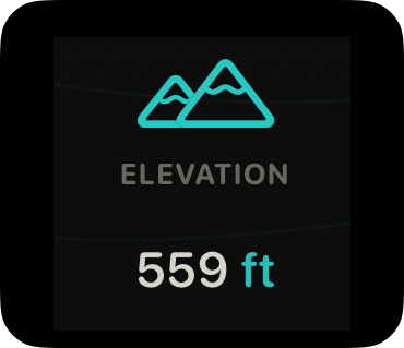 Elevation readout